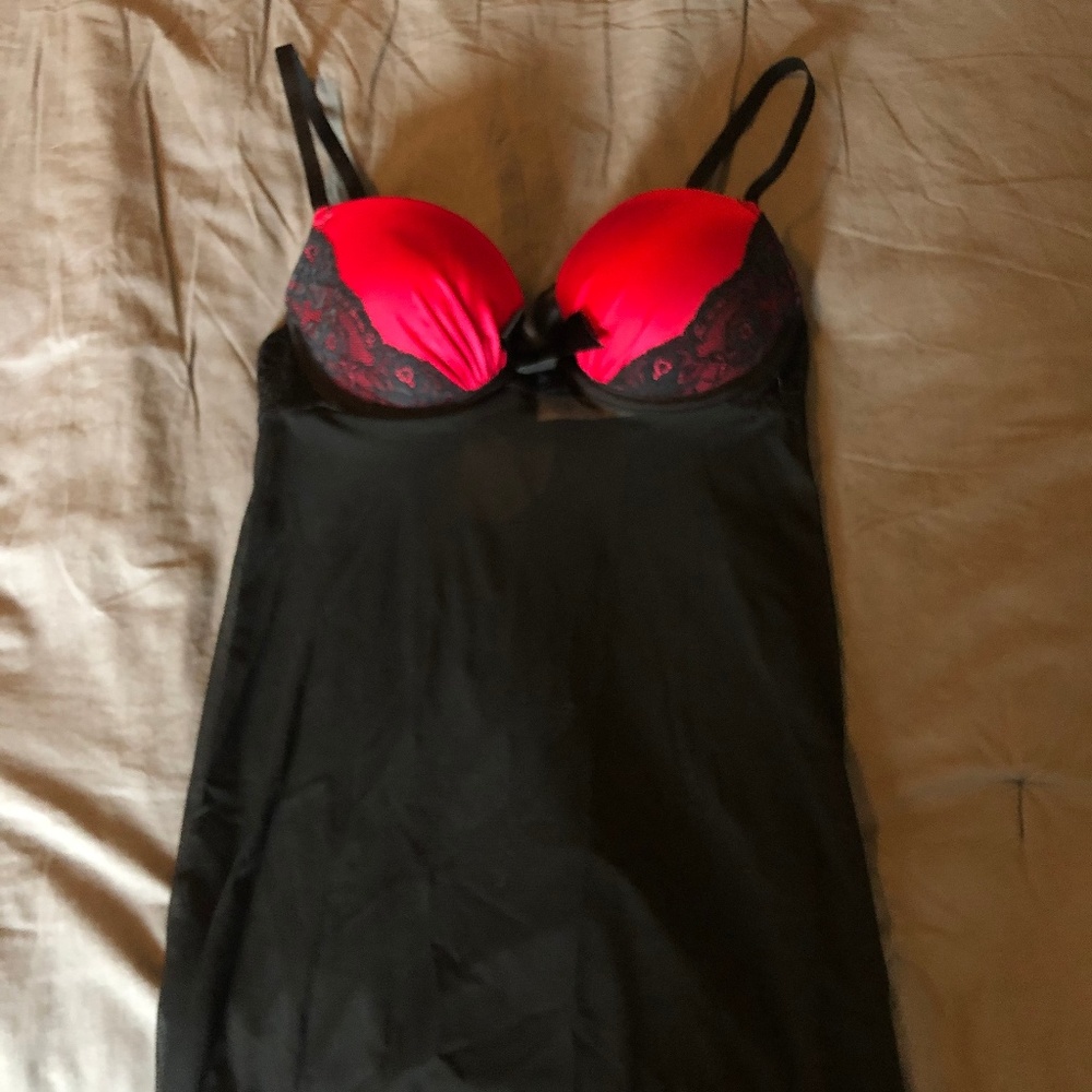 Black and Red Lingerie Nightie
